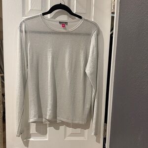 Vince Camuto Metallic Knit Sweater